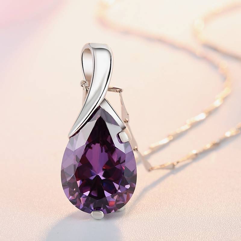 Colgante relajante de Piedra Amatista (2x1)