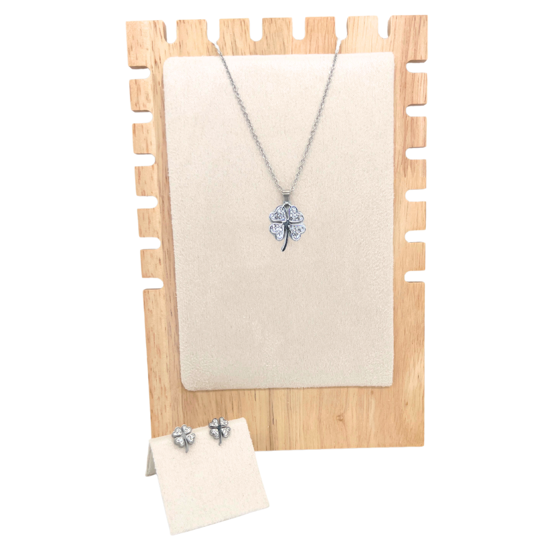 Conjunto de pendientes y colgante hotsell