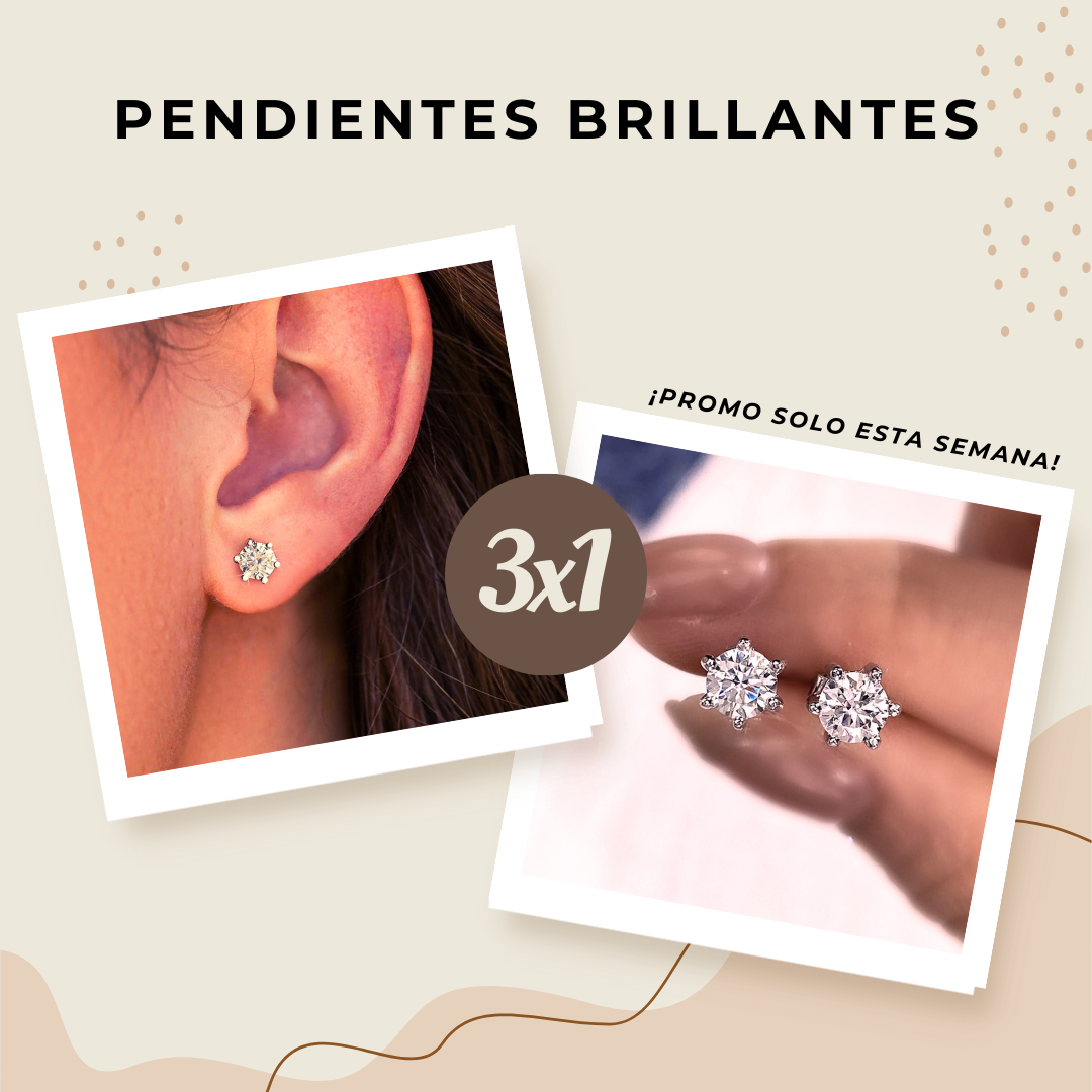 Pendientes estrellas de plata