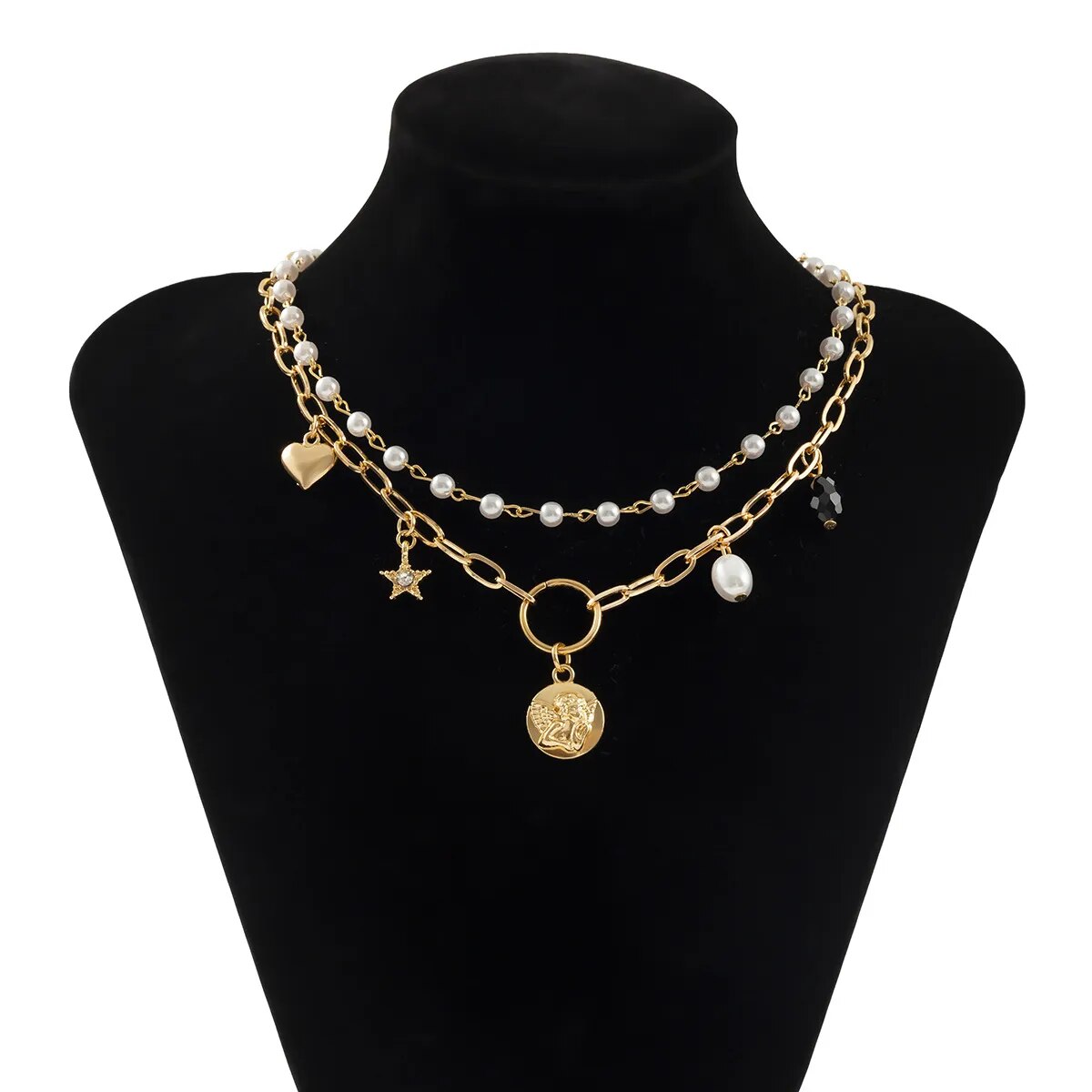 Conjunto sol y luna ( dos collares independientes)
